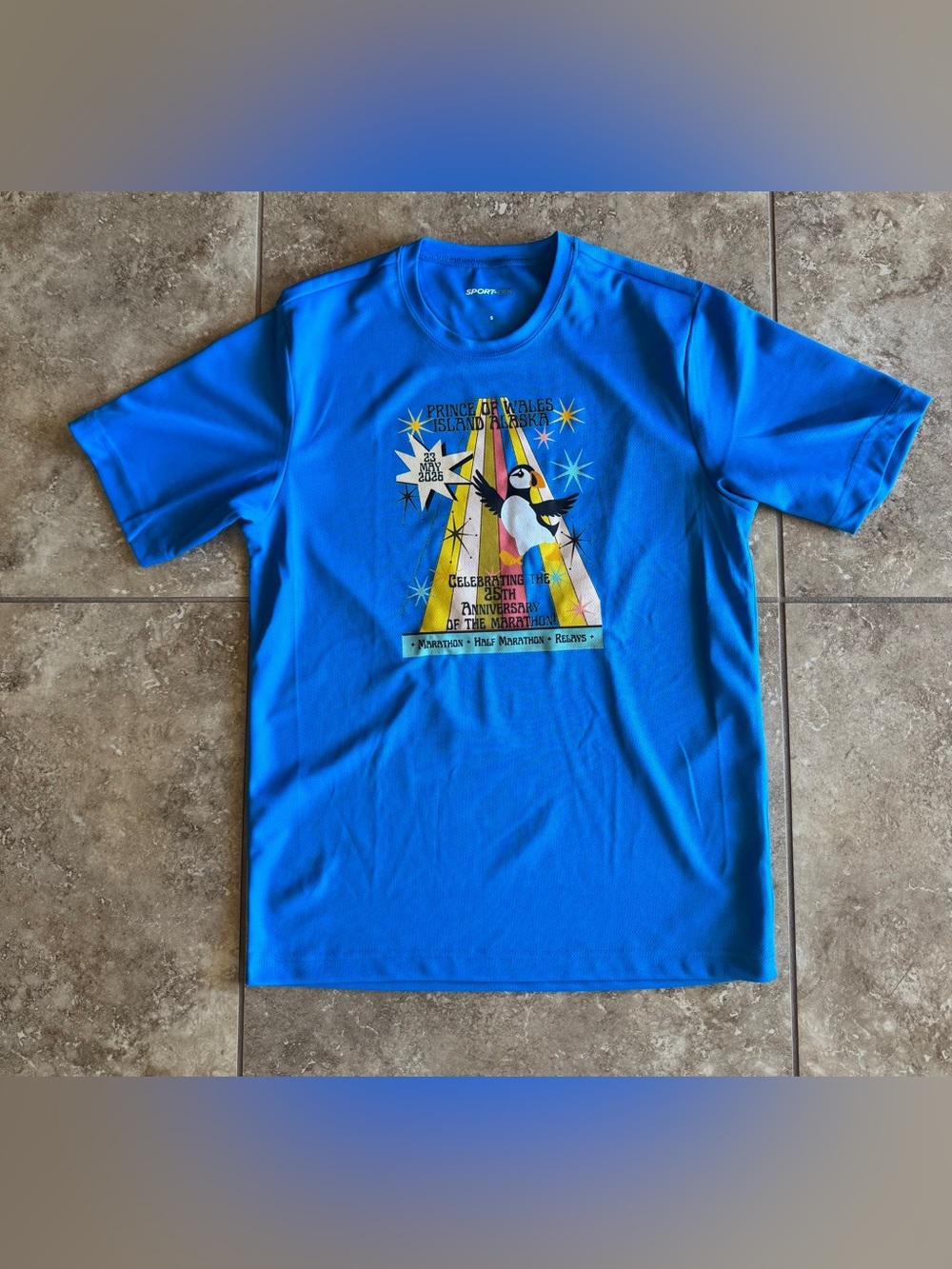 2026 PRINCE OF WALES ISLAND MARATHON Finisher T-Shirt Alaska 25th Anniv. Half